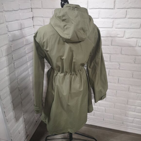 NWT Hyba Ladies Size Large Army Green Lined (Shell Only) Hooded Coat - Picture 2 of 15